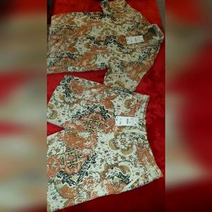 Zara linen short set 2023